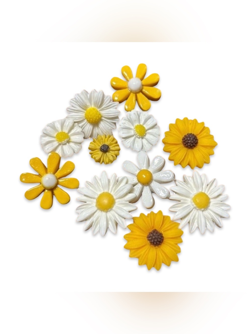 ~BUNDLE ONLY~Daisy & Sunflower Crocs Jibbits Lot#6